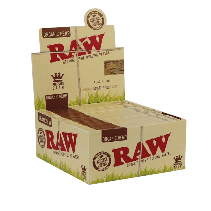 RAW - Organic Hemp - King Size Slim - Display - 50 x 32 Stück