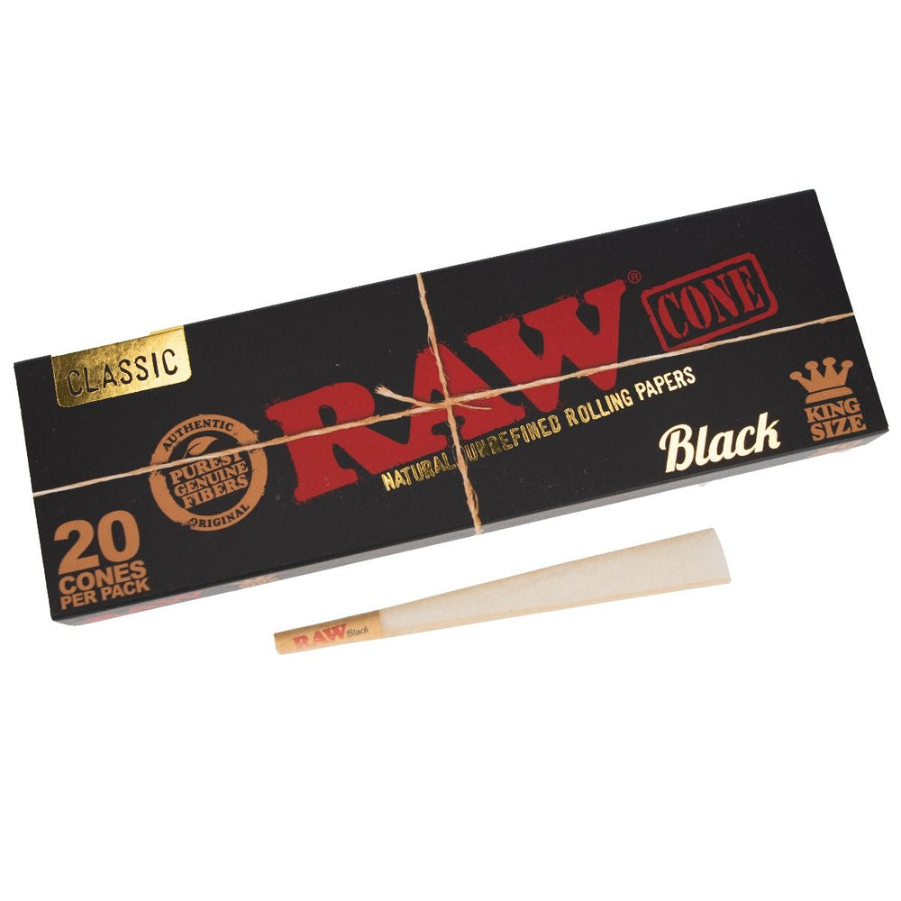 1 x RAW BLACK Cones KS, 20 Stk.