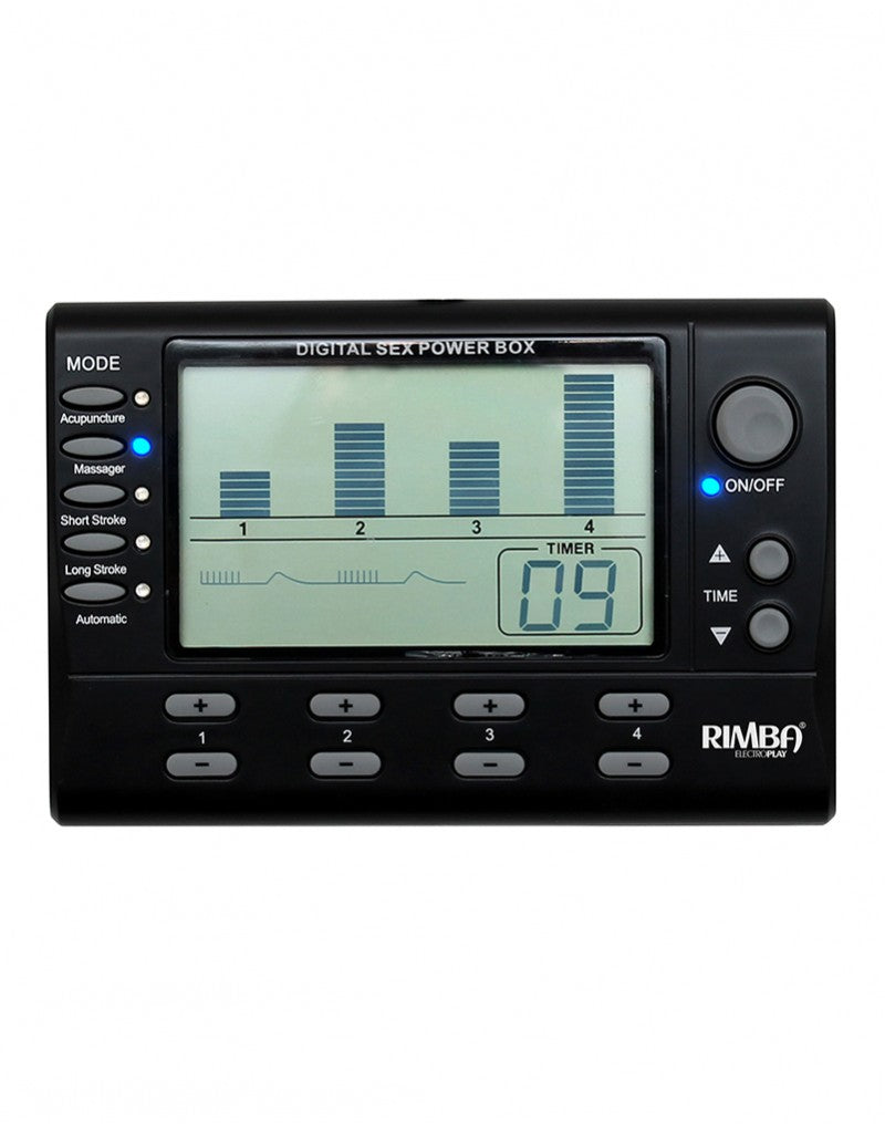 Rimba Electro Play - Elektro-Sex-Powerbox-Set mit LCD-Display