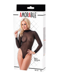Amorable by Rimba - Transparenter Bodystocking - One Size - Schwarz