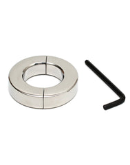 Rimba Bondage Play - Edelstahl Ballstretcher mit Inbusschlüssel (Höhe 1.5 cm)