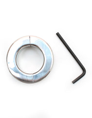 Rimba Bondage Play - Edelstahl Ballstretcher mit Inbusschlüssel (Höhe 2.5 cm)