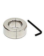 Rimba Bondage Play - Edelstahl Ballstretcher mit Inbusschlüssel (Höhe 2.5 cm)
