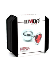 Rimba - Buttplug, KLEIN mit Herzform Kristal (unisex)