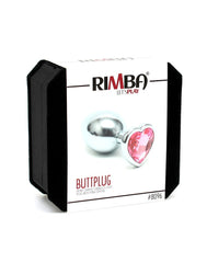 3: Rimba - Buttplug, KLEIN mit Herzform Kristal (unisex)