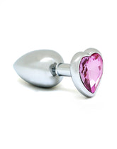 1: Rimba - Buttplug, KLEIN mit Herzform Kristal (unisex)