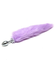 Rimba - Buttplug, KLEIN masiv Edelstahl mit Schwanz (unisex)