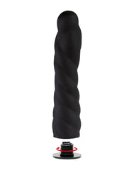 Rimba Latex Play - Austauschbarer Dildo für Strap-on - Schwarz