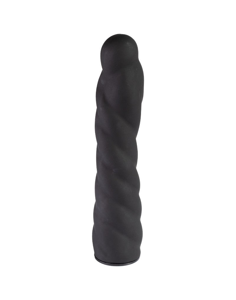 Rimba Latex Play - Austauschbarer Dildo für Strap-on - Schwarz