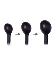 Rimba Latex Play - Aufblasbarer Analplug mit Pumpe - Schwarz