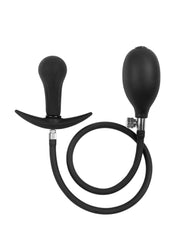 Rimba Latex Play - Aufblasbarer Anal Plug mit Pumpe - Schwarz
