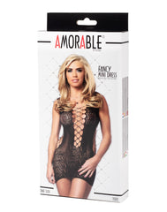 Amorable by Rimba - Minikleid - One Size - Schwarz