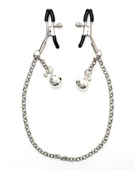 Rimba - Nippelklemmen mit Kette und Glöckchen