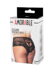 Amorable by Rimba - Slip mit offenem Rücken - One Size - Schwarz