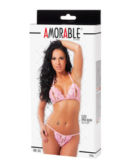 Amorable by Rimba - Offener Bikini - One Size - Rosa