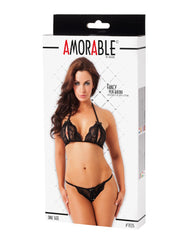 2: Amorable by Rimba - Offener Bikini - One Size - Schwarz