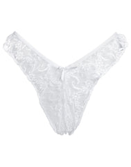 Amorable by Rimba - Offener brasilianischer Slip - One Size - Weiß