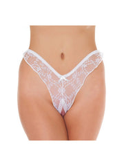 Amorable by Rimba - Offener brasilianischer Slip - One Size - Weiß