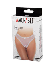 Amorable by Rimba - Offener String - One Size - Weiß