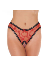 Amorable by Rimba - Offener String - One Size - Rot