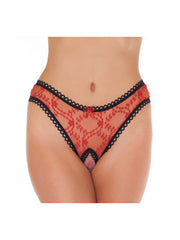 1: Amorable by Rimba - Offener String - One Size - Rot