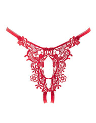 Amorable by Rimba - Offener String - One Size - Rot