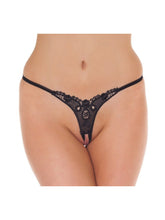 Amorable by Rimba - Offener String - One Size - Schwarz