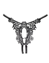 Amorable by Rimba - Offener String - One Size - Schwarz