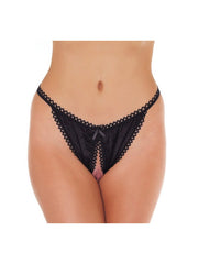 Amorable by Rimba - Open Tanga - One Size - Schwarz
