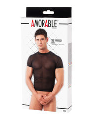 Amorable by Rimba - Transparentes T-Shirt - Schwarz