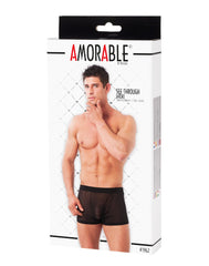 Amorable by Rimba - Transparente Boxershorts - Schwarz