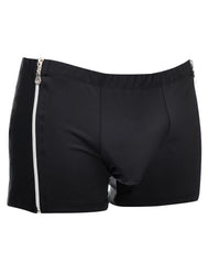 Amorable by Rimba - Boxershorts mit 2 Reißverschlüssen - One Size - Schwarz