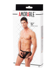 Amorable by Rimba - Boxershorts mit Netz - Schwarz