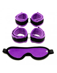 Rimba - Soft bondage Set mit Velkroband (3-teilig)