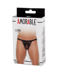Amorable by Rimba - Transparenter String - One Size - Schwarz