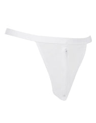 Amorable by Rimba - Transparenter String mit Reißverschluss - One Size - Weiß