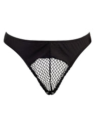 Amorable by Rimba - String mit Mesh - One Size - Schwarz