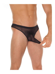 Amorable by Rimba - Transparenter String mit Auslauf - One Size - Schwarz