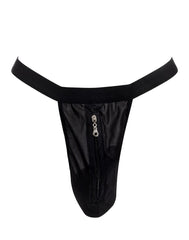 Amorable by Rimba - String mit Reißverschluss - One Size - Schwarz