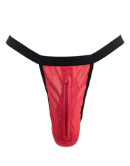 Amorable by Rimba - String mit Reißverschluss - One Size - Rot