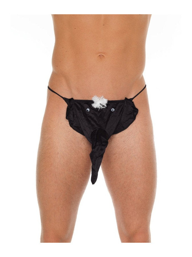 Amorable by Rimba - Tanga mit Elefantenkopf - One Size - Schwarz