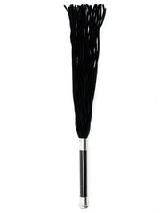 Rimba - Flogger aus Wildleder mit Glasgriff und Kristall