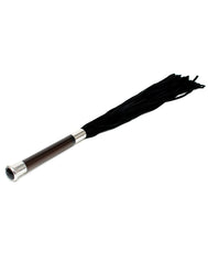 2: Rimba - Flogger aus Wildleder mit Glasgriff und Kristall