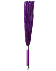 Rimba - Suede Flogger with glass handle and crystal