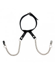 3: Rimba - Halsband mit Brustklammern an Ketten