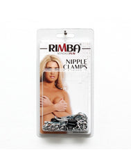 Rimba - Brustklammern mit Kette (per Paar)