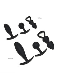 Rimba Toys - Basel - Buttplug-Set Gr. S - Schwarz