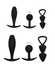 Rimba Toys - Basel - Buttplug-Set Gr. S - Schwarz