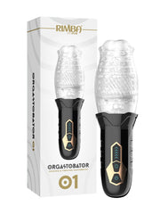 Rimba Toys - Orgastobator 01 - Männlicher Masturbator - Schwarz & Transparent