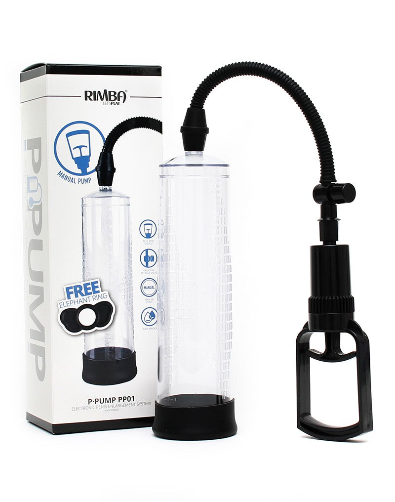 Rimba P-Pump - P-Pump PP01 - Penisvergrößerer mit manueller Pumpe - Schwarz
